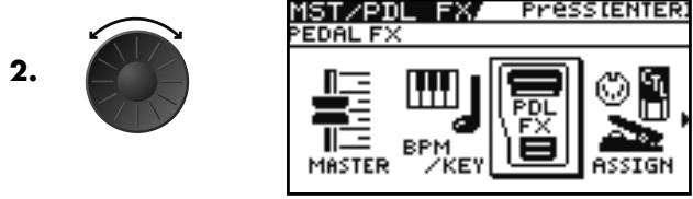 BOSS GT-10B - Régler les fonctions des pédales CTL/EXP par Patch (PEDAL FX) - 1