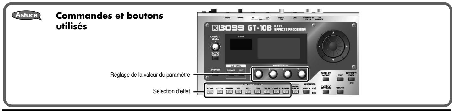 BOSS GT-10B - Créer des sons sur base de Patchs existants - 2