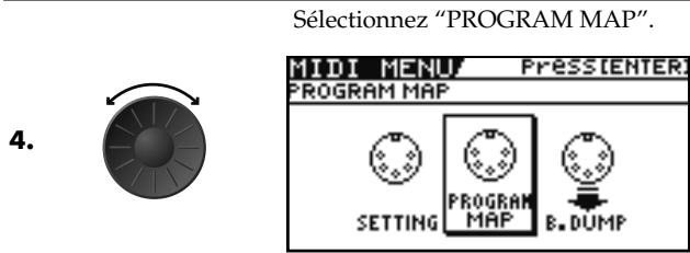 BOSS GT-10B - Constitution de la carte des numérios de programme - 2