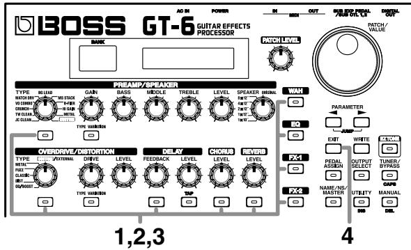 BOSS GT-6 - Application d'effets - 1