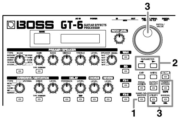BOSS GT-6 - Nommer les tons - 1