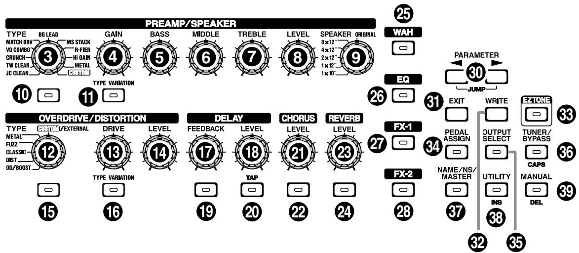 BOSS GT-6 - COSM (composite object sound modeling) - 2