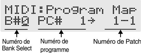BOSS GT-6 - Réglage de la carte des program changes - 2