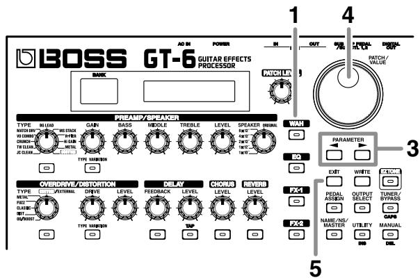 BOSS GT-6 - Pédale wah - 1