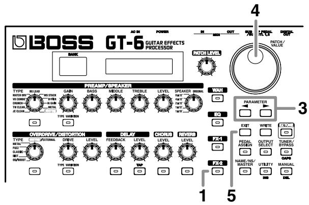 BOSS GT-6 - Pédale de pitch bend - 1