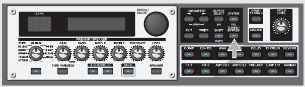 BOSS GT-PRO - Activer l'accordeur - 1