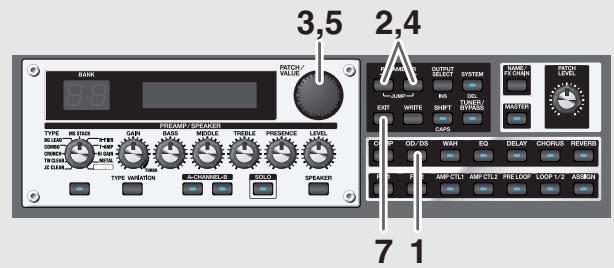 BOSS GT-PRO - Personnalisation de l'overdrive/distorsion - 1