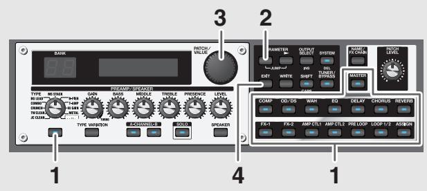 BOSS GT-PRO - Configuration simple des effets (QUICK FX) - 1