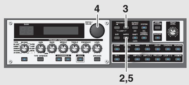 BOSS GT-PRO - Échanger des patches (exchange) - 1