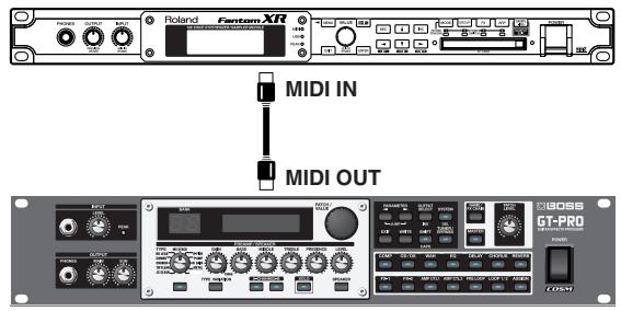 BOSS GT-PRO - Transmission de changements de programme - 1
