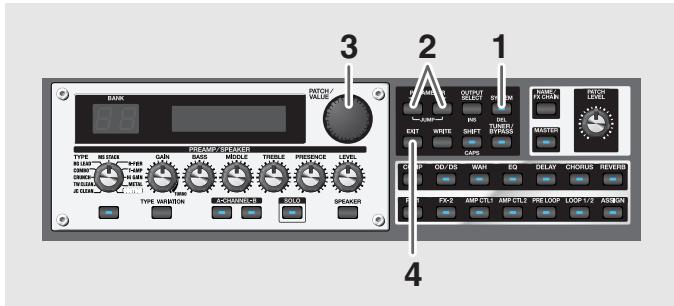 BOSS GT-PRO - Changer de mode driver - 1