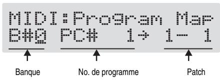 BOSS GT-PRO - Affectation initiale des nombres de programme - 2