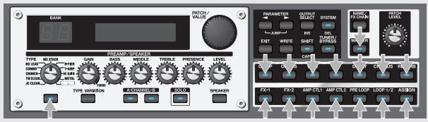 BOSS GT-PRO - Activer/couper l'effet - 1