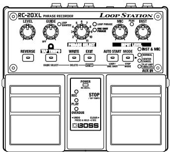 BOSS LOOP STATION RC-20XL - Utilisations principales - 1