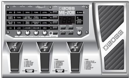 BOSS ME-20B - Caractéristiques principales - 1