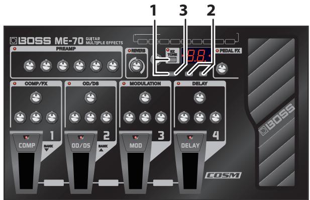 BOSS ME-70 - Speichern eines erzeugten Tons als EZ Tone - 1