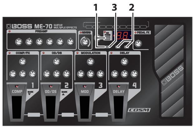 BOSS ME-70 - Saving the Created Tone as an EZ Tone - 1