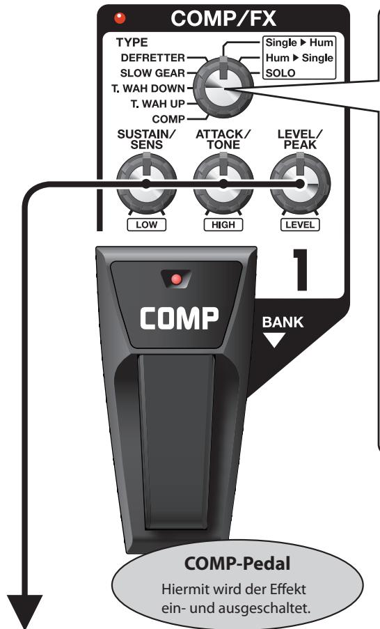 BOSS ME-70 - COMP/FX (Kompressor/Effekte) - 1