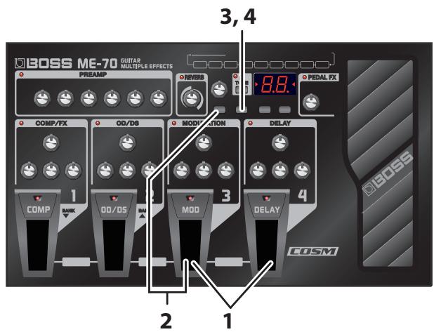BOSS ME-70 - Restoring the Factory Settings (Factory Reset) - 1