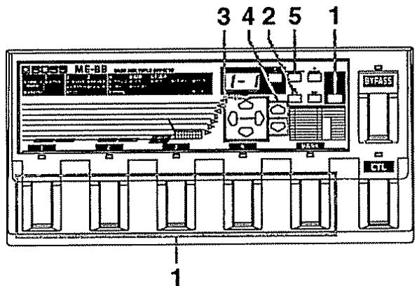 BOSS ME-8B - Réglages des effets contrôlables - 1