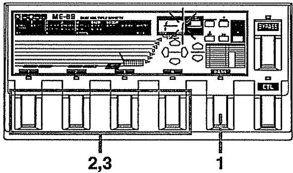 BOSS ME-8B - Pour changer la banque - 1