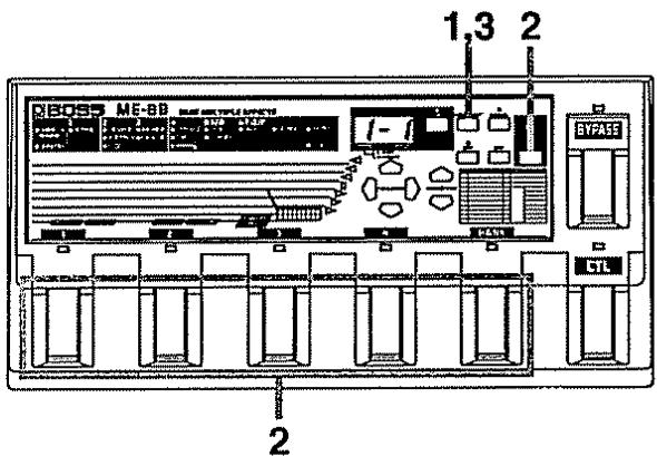 BOSS ME-8B - << Stockage d'un Patch >> - 1