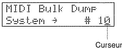 BOSS SE-70 - 3) Transmission des données (bulk dump) - 5