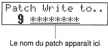 BOSS SE-70 - # Mémorisation dans un autre numéro de patch - 1