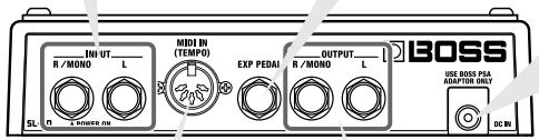 BOSS SL-20 - EXP Pedal (connecteur) - 1