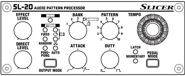 BOSS SL-20 - Relevés de réglages - 5