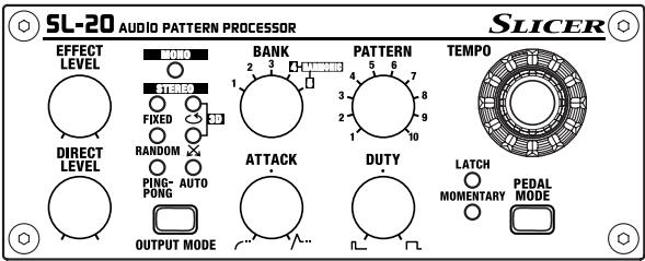 BOSS SL-20 - Relevés de réglages - 6