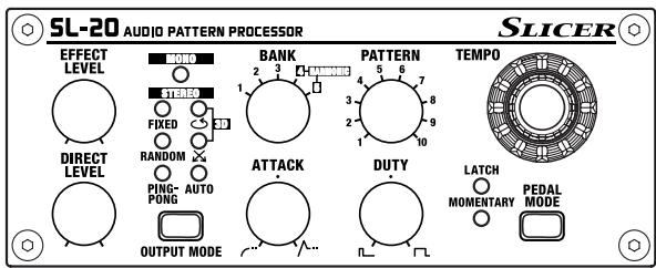BOSS SL-20 - Relevés de réglages - 7