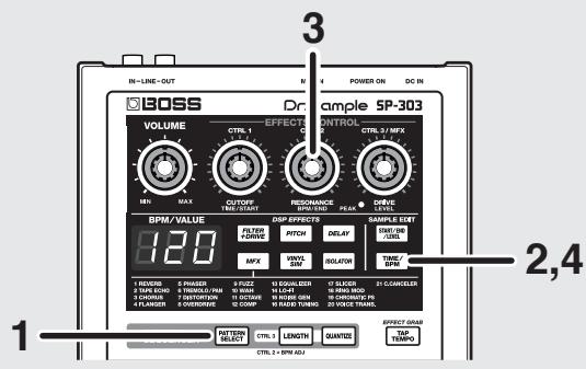 BOSS SP-303 - Jeu avec changement de tempo - 1