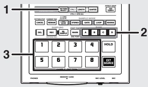 BOSS SP-303 - Changement de pattern en cours de reproduction - 1