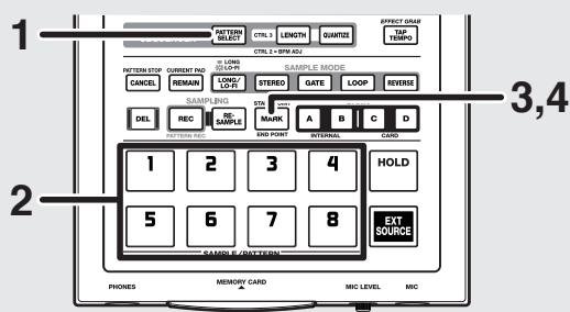 BOSS SP-303 - Réglage simultané des points de début et fin (Start et End) - 1