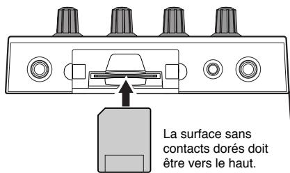 BOSS SP-303 - Emploi d'une carte mémoire - 1