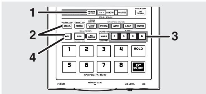 BOSS SP-303 - Suppression de tous les patterns - 1