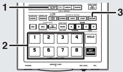 BOSS SP-303 - Reproduction de samples à l'envers (reverse playback) - 2