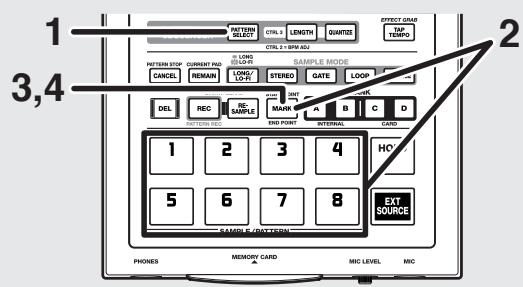 BOSS SP-303 - Réglage du point de fin seul - 1