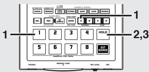 BOSS SP-303 - Faire se poursuivre un sample après relachement du pad (hold) - 1