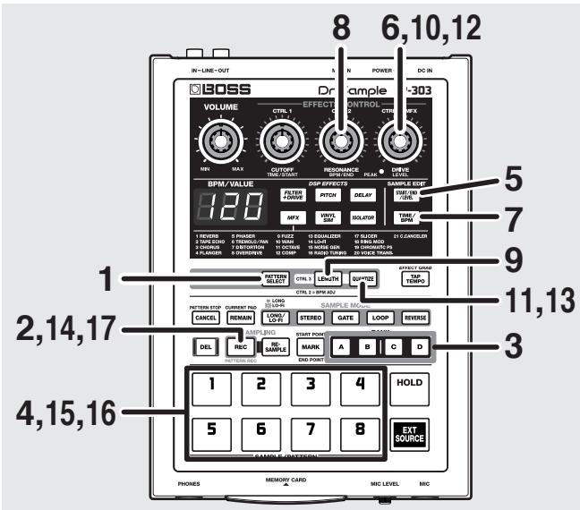 BOSS SP-303 - Enregistrement de pattern - 1