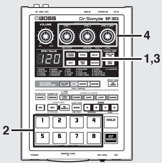 BOSS SP-303 - Ajout d'effets aux samples - 1