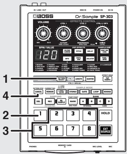 BOSS SP-303 - - Banque de patterns - 1