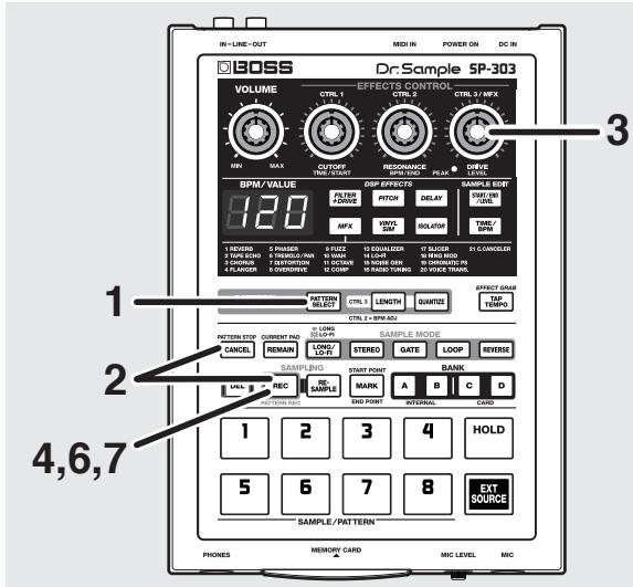 BOSS SP-303 - Lancement automatique du sampling (auto sampling) - 1
