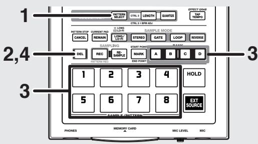 BOSS SP-303 - Suppression d'un sample - 1