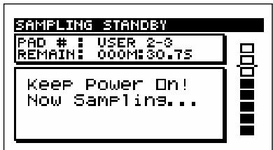 BOSS SP-505 - Appuyez sur [sampling] - 1