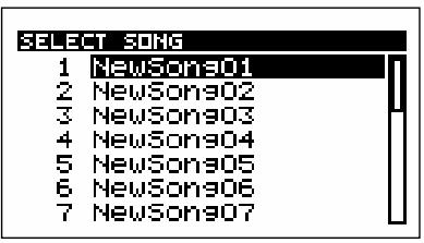 BOSS SP-505 - Choix et lecture des sons à partir de la liste - 1