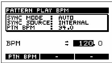 BOSS SP-505 - SYNC SOURCE: - 1