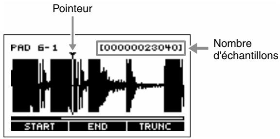 BOSS SP-505 - Définition des points de départ et d'arrêt du son (suppression des portions indésirables) - 2