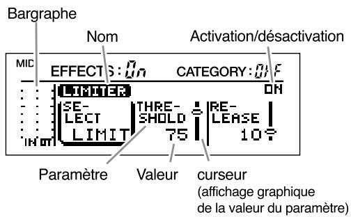 BOSS VF-1 - Édition des paramètres de chaque effet - 3